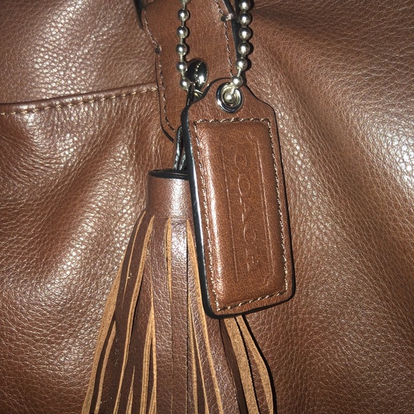 Brown / luggage /walnut leather coach satchel - Picture 3 of 5